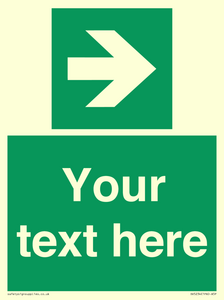 Custom Arrow Right Sign